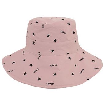 Women's Star Print Bucket Hats Reversible Anti-UV Hat