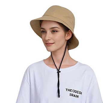 Women's Bucket Hat Wide Brim UV Protection Lightweight Packable Outdoor Sun Hat