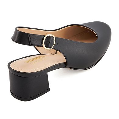 Andrea Womens Heeled Slingback Flats 73995