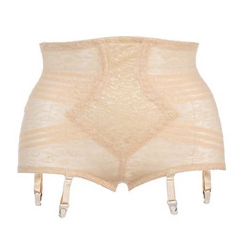 High Waist Extra Firm No Roll Panty Girdle with Detachable Garters