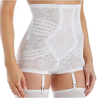 High Waist Extra Firm No Roll Panty Girdle with Detachable Garters