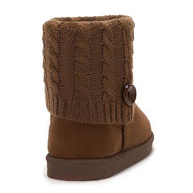Andrea Winter Booties With Knit Shaft 57955