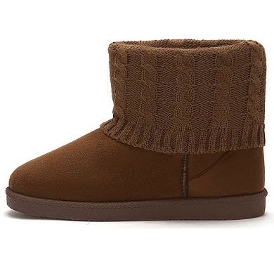Andrea Winter Booties With Knit Shaft 57955