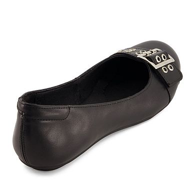 Andrea Wide Buckle Ballerinas 85763