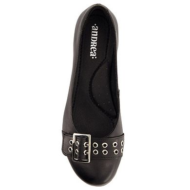 Andrea Wide Buckle Ballerinas 85763