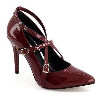 Andrea Fashion Triple Strap Stiletto Pumps 84973