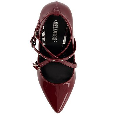 Andrea Fashion Triple Strap Stiletto Pumps 84973