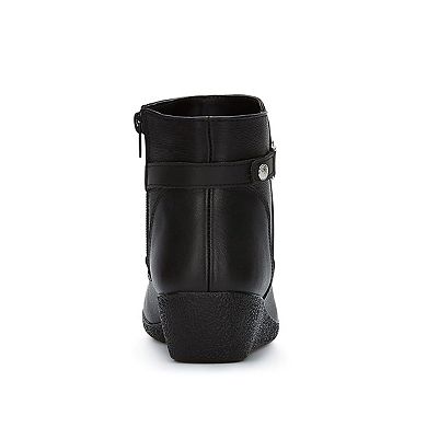 Andrea Wedge Leather Booties 36143