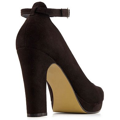 Andrea High Heels Ankle Strap Pumps 84977