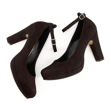 Andrea High Heels Ankle Strap Pumps 84977