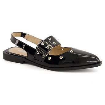 Andrea Slingback Flats Wide Buckle 85553