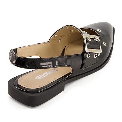 Andrea Slingback Flats Wide Buckle 85553