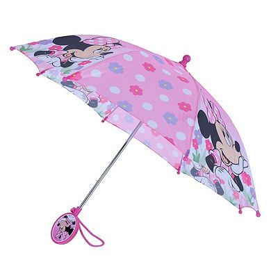 U.P.D., INC Girl's Disney Minnie Mouse Clamshell Handle Stick Umbrella