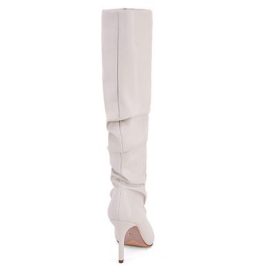 Andrea Slouchy Boots With Pointy Toe 63428