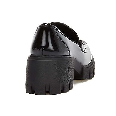 Andrea Patent Penny Loafers Hearts 62133