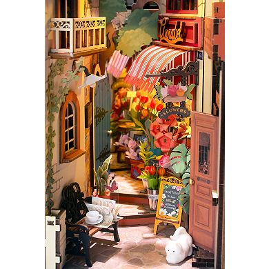 DIY 3D Book Nook Kit - Floral Corner 164pcs