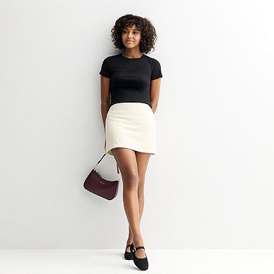 Juniors' SO® Curvy Fit Mini Skort