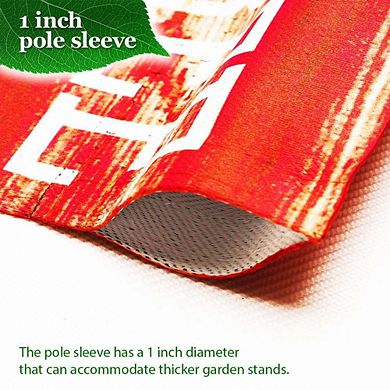 G128 Garden Flag Stand & Garden Flag 12x18 IN Land of the Free Liberty Double Sided