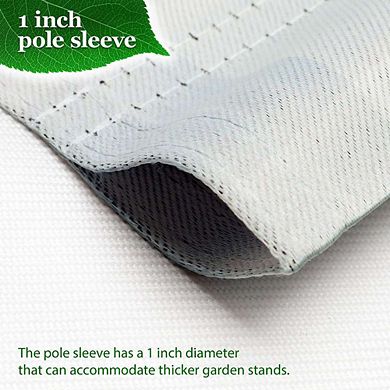 G128 Garden Flag Stand & Garden Flag 12x18 IN Welcome Spring Gnome Flowers Double Sided