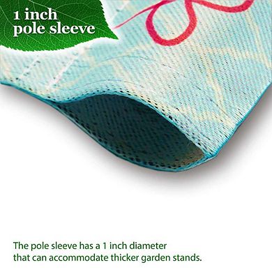 G128 Garden Flag Stand & Garden Flag 12x18 IN Happy Birthday Presents Double Sided