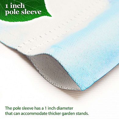 G128 Garden Flag Stand & Garden Flag 12x18 IN Welcome Lighthouse Beach Double Sided