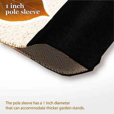 G128 Garden Flag Stand & Garden Flag 12x18 IN Halloween Trick Treat