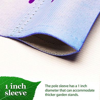 G128 Garden Flag 12x18 Inches Spring Floral Butterfly Welcome Printed Blockout Polyester