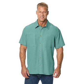KingSize Men's Big & Tall Double Pocket Short Sleeve Performance Shirt