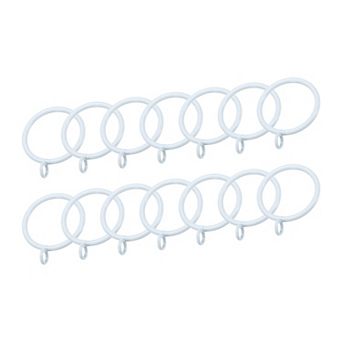 14 pc Curtain Rod Rings for Curtain Rod 1.5 Inch