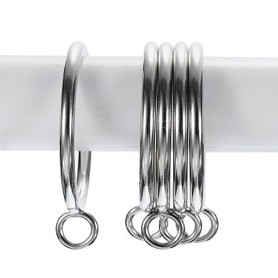 14 PCS Curtain Rod Rings with Eyelets Metal 1.8 Inch