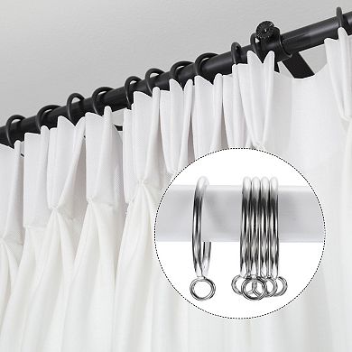 14 PCS Curtain Rod Rings with Eyelets Metal 1.8 Inch