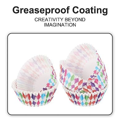 100 Pcs Cupcake Liners, Muffins Paper Baking Cups Wrappers Standard Greaseproof for Cupcake Wrapper