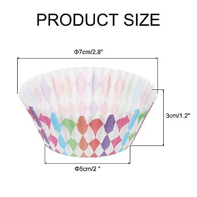 100 Pcs Cupcake Liners, Muffins Paper Baking Cups Wrappers Standard Greaseproof for Cupcake Wrapper