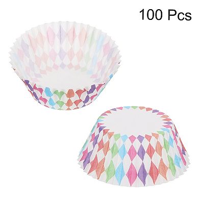 100 Pcs Cupcake Liners, Muffins Paper Baking Cups Wrappers Standard Greaseproof for Cupcake Wrapper