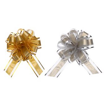 10 pc 7 Inch Large Pull Bow Gift Wrapping Bows Ribbon Organza Bows for Party