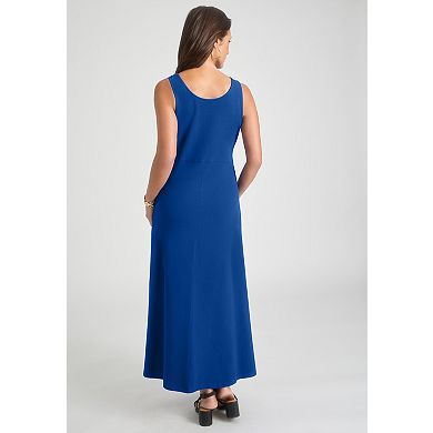 Jessica London Women's Plus Size Side Tie Maxi Dress