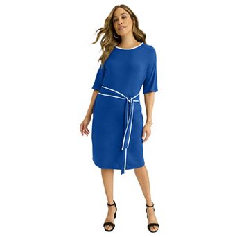 Jessica London Women's Plus Size Side Tie Maxi Dress