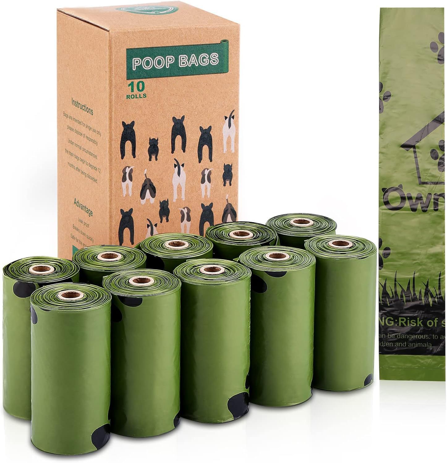 thumbnail image 2 of Lavender Scented Poop Bags For Dogs - 240/360/480 Count Leak Proof Waste Bags 1128786 2 of 13