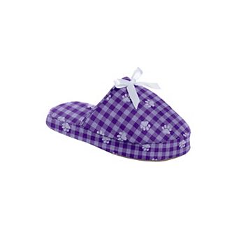 Dreams & Co. Plus Size Flannel Slipper