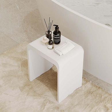Casainc Freestanding Solid Surface Bathroom Shower Stool