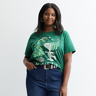 Juniors' Plus Size Missy Short Sleeve Tee