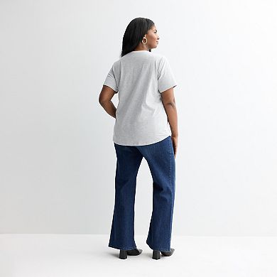 Women's Plus Grandma Claus Graphic Tee