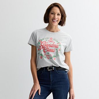 Women's Grandma Claus Graphic Tee