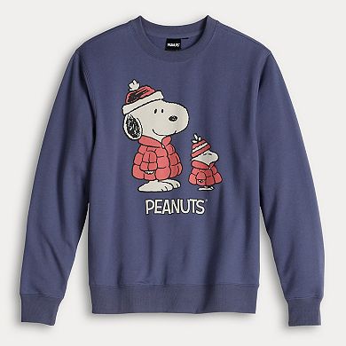 Juniors' Peanuts Graphic Long Sleeve Pullover