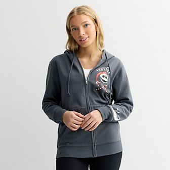 Juniors' The Nightmare Before Christmas Graphic Zip Up Hoodie