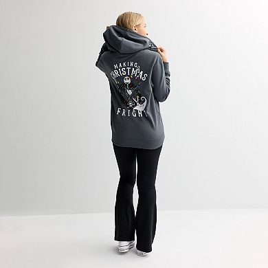 Juniors' The Nightmare Before Christmas Graphic Zip Up Hoodie