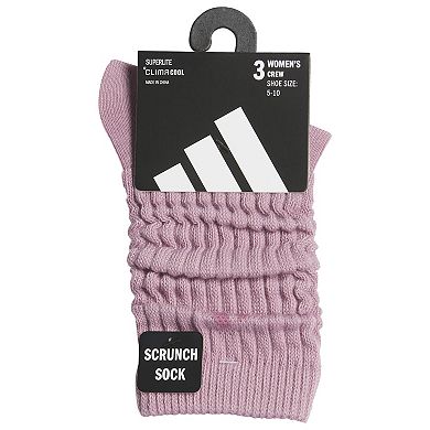 Women's adidas Athletic Scrunch 3-pk. Crew Socks