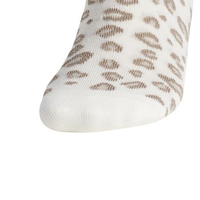 Women's adidas Leopard Luxe 3-pk. High Quarter Socks