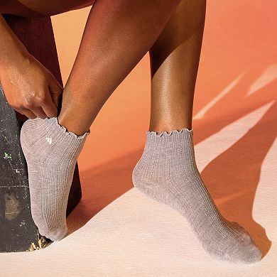 Women's adidas Performance Ruffle 3-pk. Quarter Socks