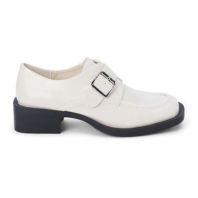 Coconuts by Matisse Hilary Women's Faux Leather Buckle Accent Heeled Loafers